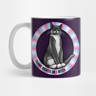 Trans Rights Or I Bites Cat Mug